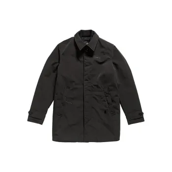 G STAR RAW Trench Coat Men's Pitch Black