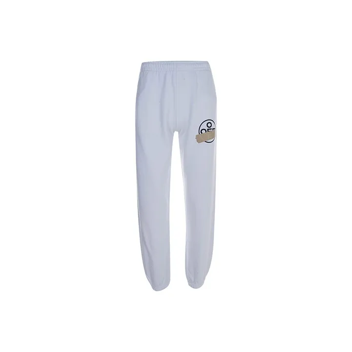 OFF-WHITE SS21 Knitted Sweatpants Men White-0