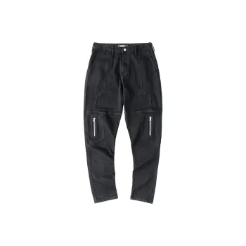 ENSHADOWER Slim Fit Pants Jeans Unisex Black