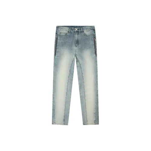 4DND4DES Jeans Unisex Washed Blue