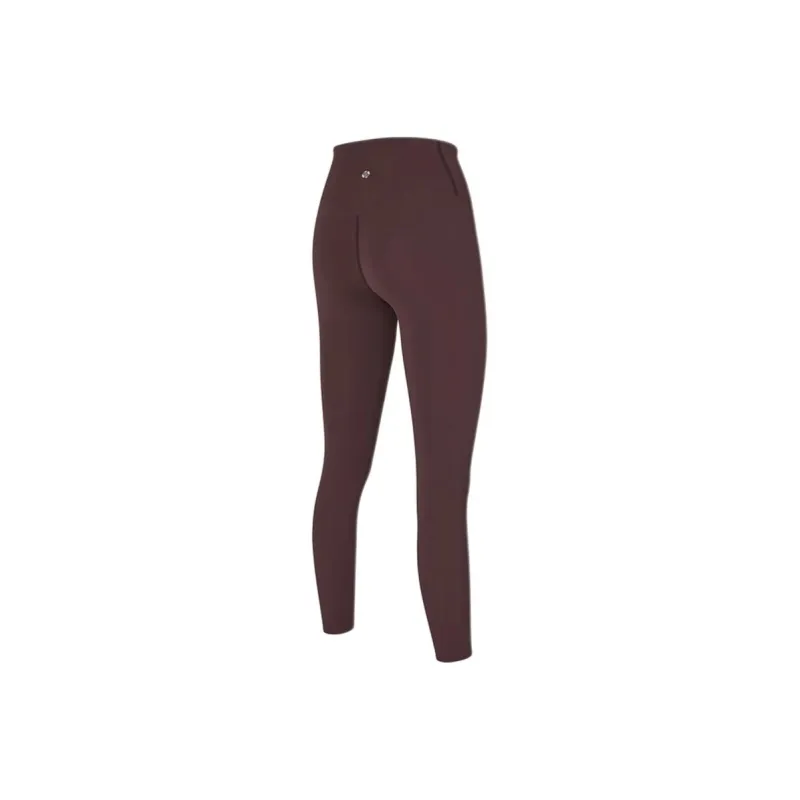 XEXYMIX Yoga Pants Women's Brown Red-1