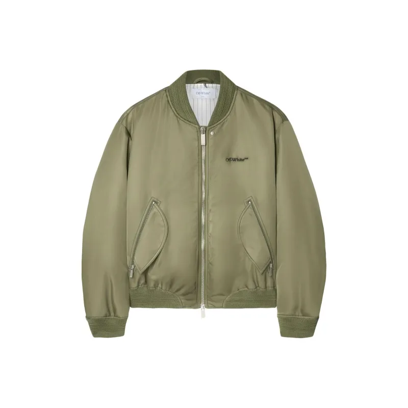 OFF WHITE Logo embroidered Bomber Jacket-0