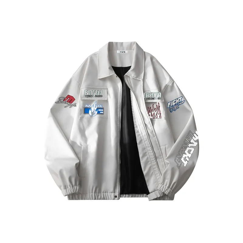 Ice Flying Leather Jacket Unisex-0