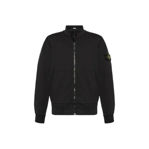 STONE ISLAND Logo Patch Zip Up Jacket