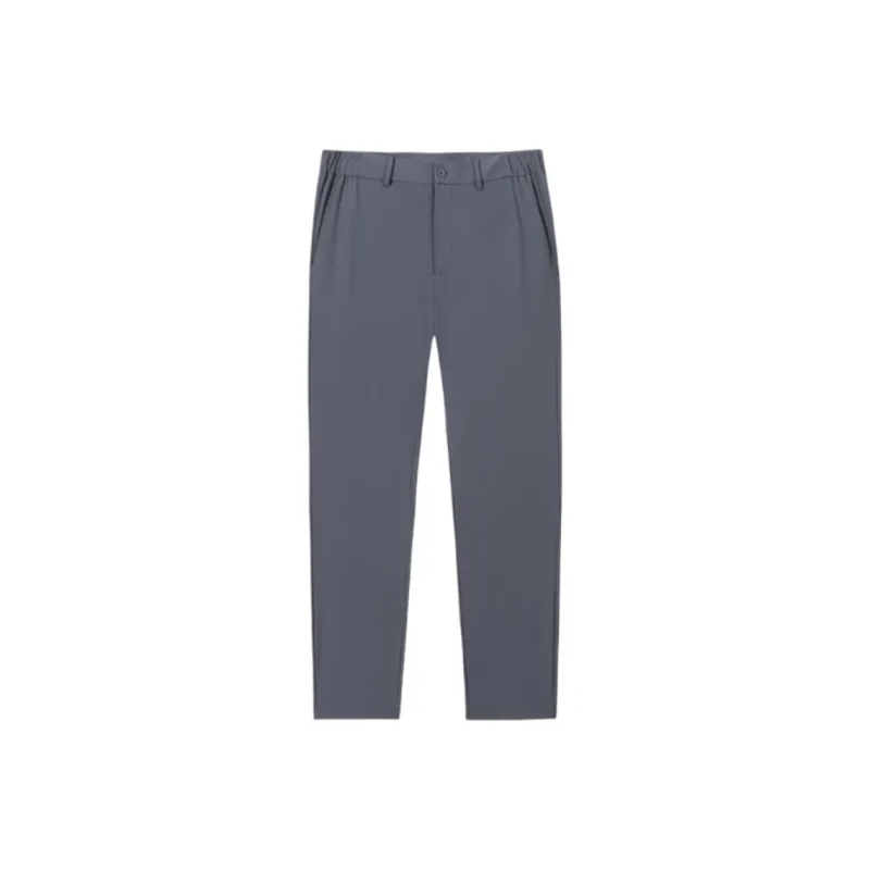 Anta Variety Training Collection Knitted Sweatpants Men's Men's Gray Clothing-0