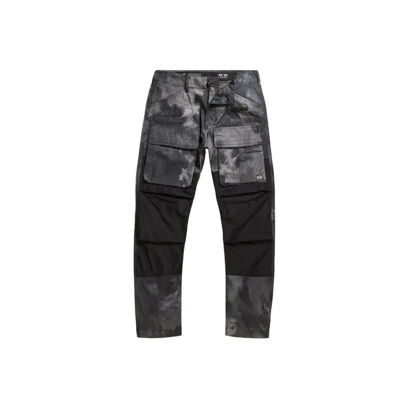G STAR RAW Cargo Pants Men Black Fuzzy Camouflage-0