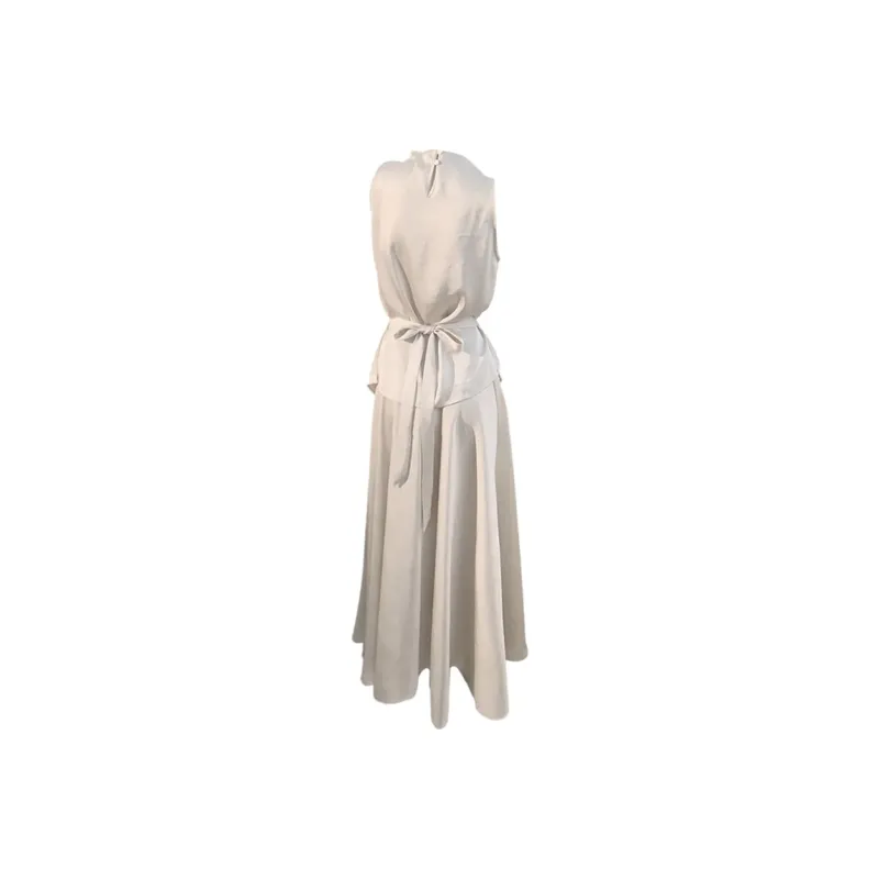 AFGGD Sleeveless Dress Women's Camel-1