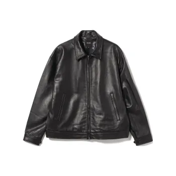 Beams Leather Jackets Unisex Black
