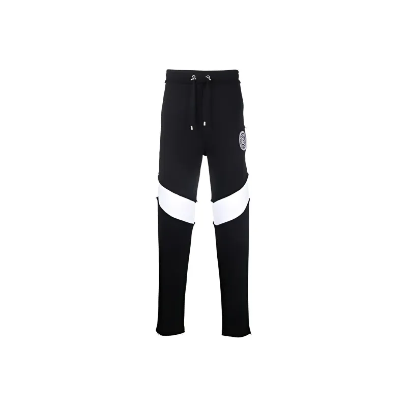 BALMAIN Monogram patch Cotton Joggers-0