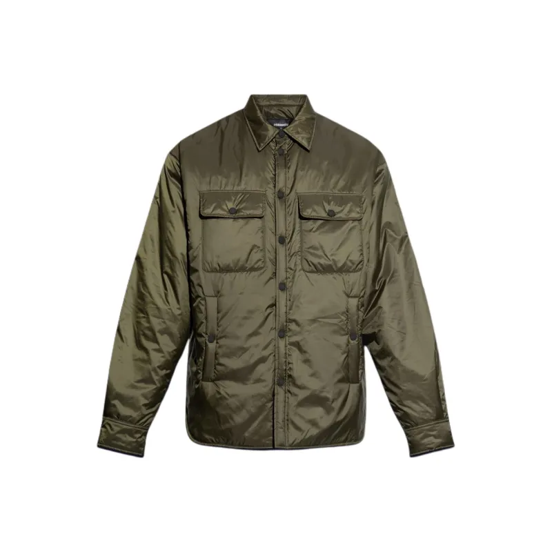 DSQUARED 2 Button Up Padded Shirt Jacket-0