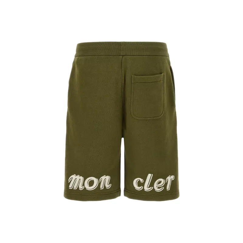 Moncler Casual Shorts Men's Green-1