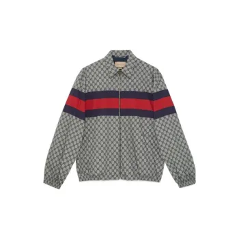 GUCCI Gg Printed Zip Up Jacket