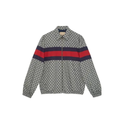 GUCCI Gg Printed Zip Up Jacket