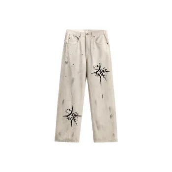 GALAXY FAIRY Jeans Unisex Dirty White