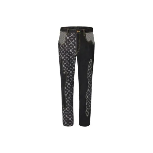 LOUIS VUITTON X Nigo Monogram Crazy Denim Pants