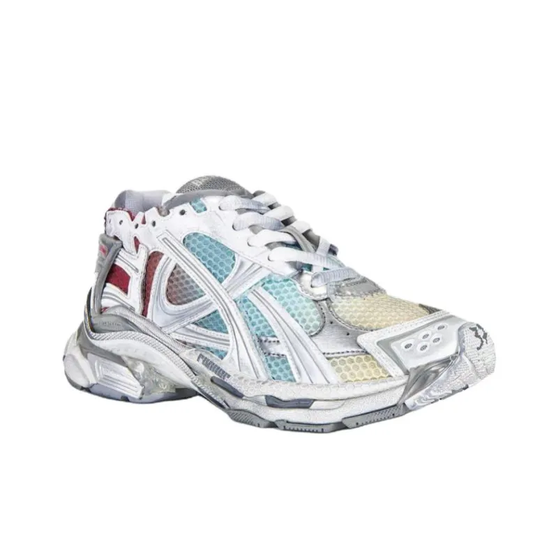 Balenciaga Runner Low Top Chunky Sneakers Women's Multicolor-2