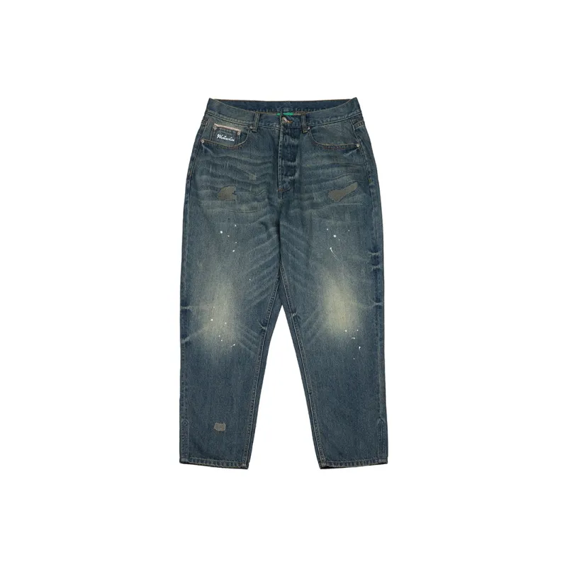 JRs Tapered Pants Jeans Unisex Denim Blue-0