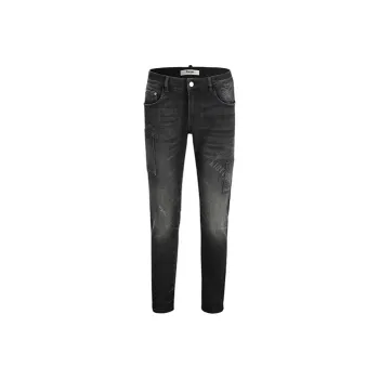 LIUREGALI Jeans Men Black