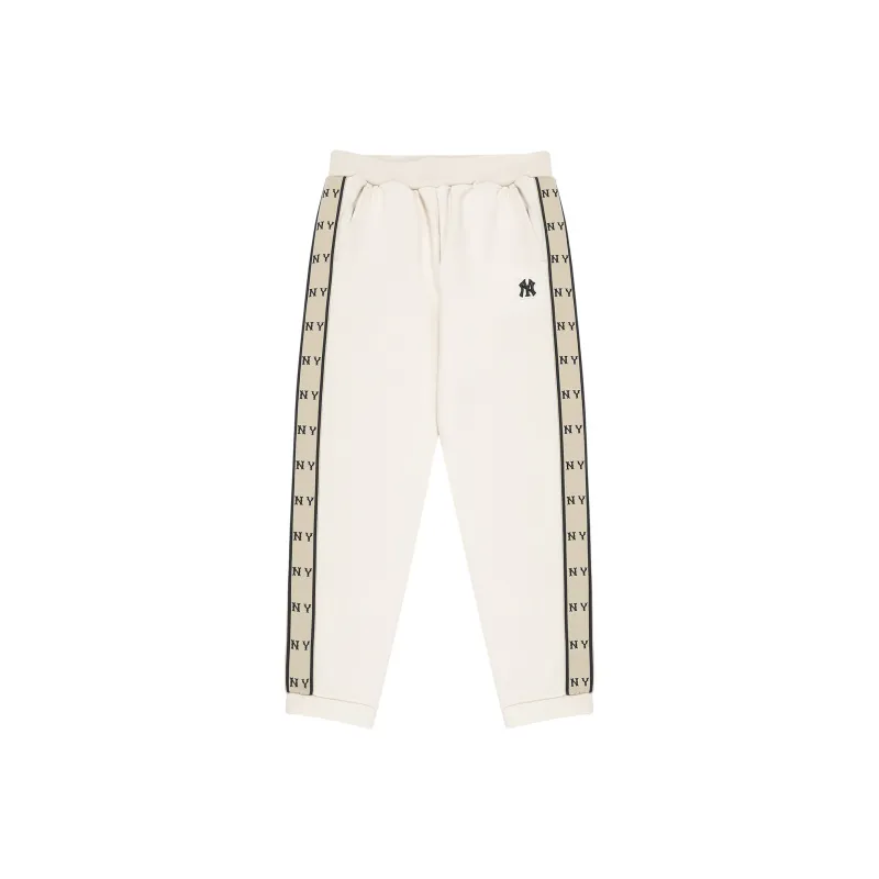 MLB New York Yankees Knitted Sweatpants Unisex Cream-0