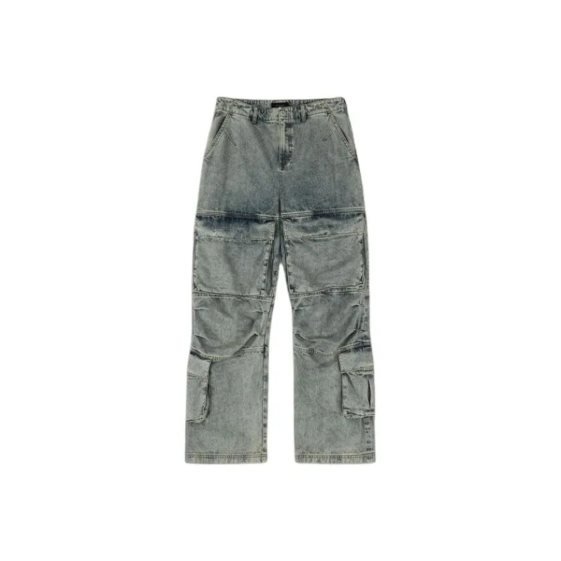 Entire Studios Acid wash Cargo Jeans-0