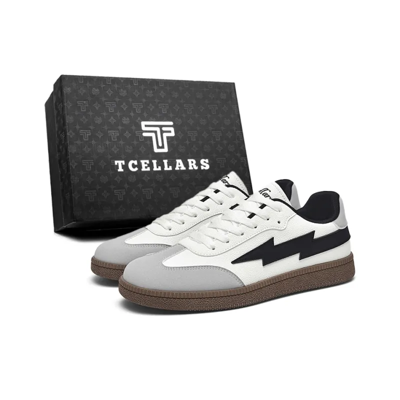 TCELLARS Cushioning Abrasion Resistant Balance Breathable Height Increasing Low Top Skateboard Shoes Men's-2