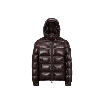 Moncler Maya Hooded Puffer Shiny Jacket