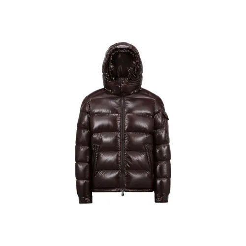 Moncler Maya Hooded Puffer Shiny Jacket