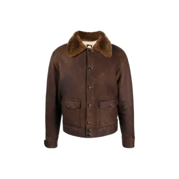 Polo Ralph Lauren Leather Jacket Men's Umber