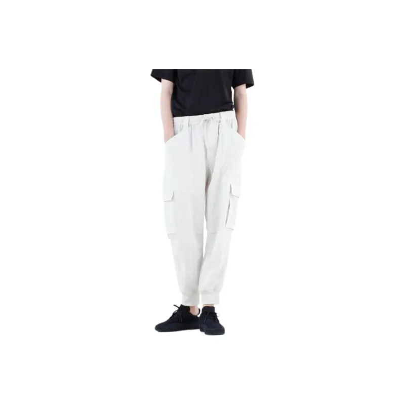 Y 3 Cargo Pants Men Light Gray-0