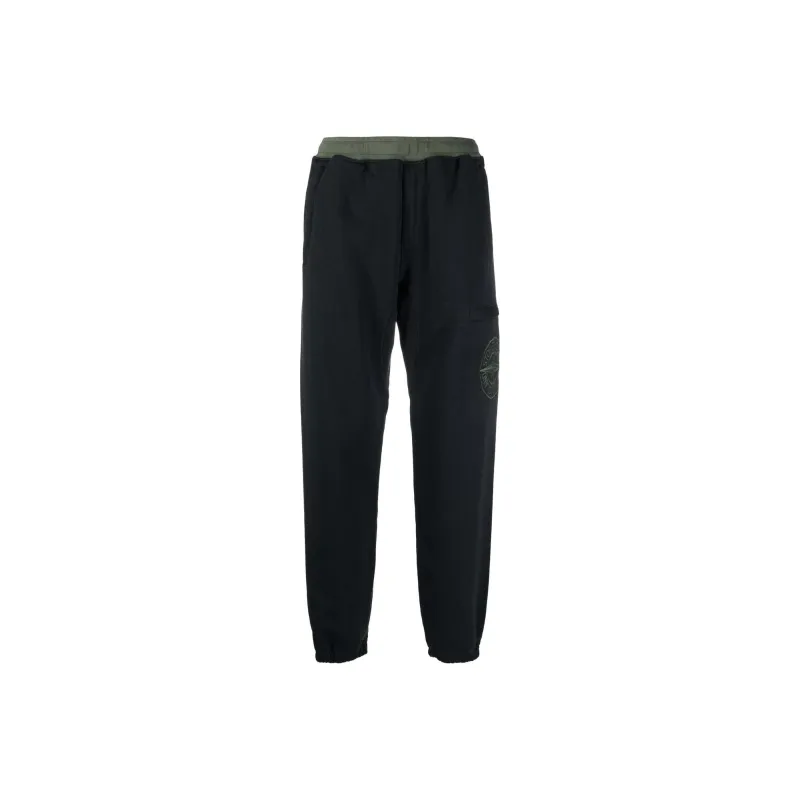 STONE ISLAND Knitted Sweatpants Men Black-0