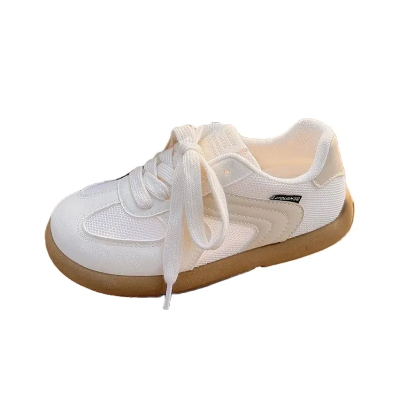 BINGO DUCK Slip Resistant And Breathable Low Top Skateboard Shoes Women's Ecru-6