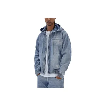 GUESS Originals Denim Worker Jackets Coats Men's Blue