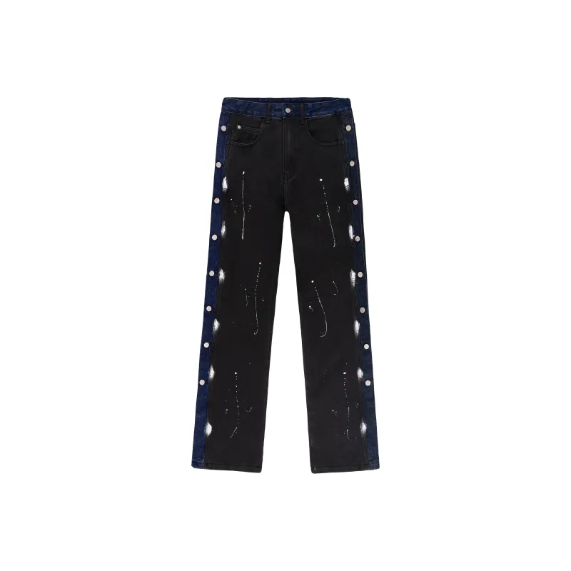 XINYINSU Jeans Fall Unisex Black-0