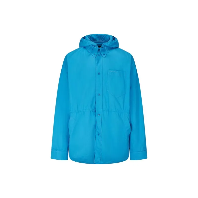 Balenciaga Parka Coats Men Blue-0