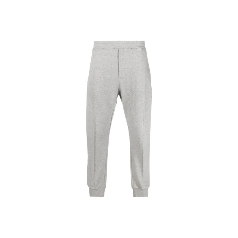 Alexander McQueen Knitted Sports Pants Men's Gray-0