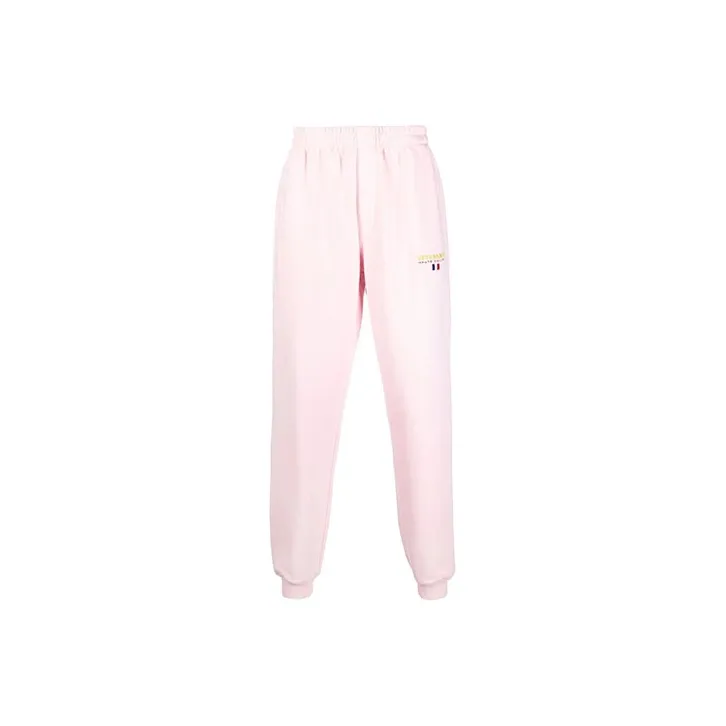 Vetements Knitted Sports Pants Unisex Pink-0