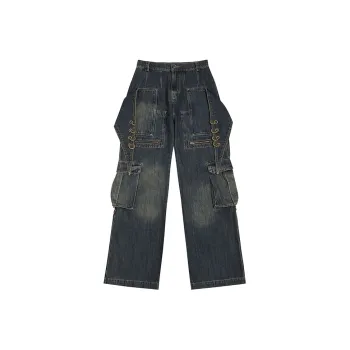 DND4DES Jeans Unisex Navy Blue