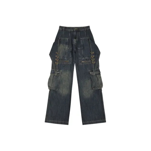 DND4DES Jeans Unisex Navy Blue