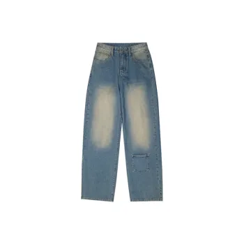 GMETRYART Straight Jeans Unisex Blue