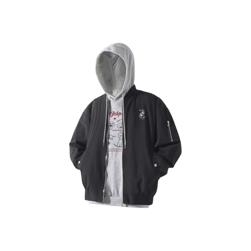FASTFISH Jackets Coats Unisex Black-0