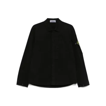 STONE ISLAND Compass Patch Long Sleeved Overshirt