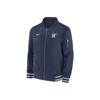 Nike Houston Astros Authentic Collection City Connect Game Time Men's Nike Mlb Full Zip Bomber Jacket