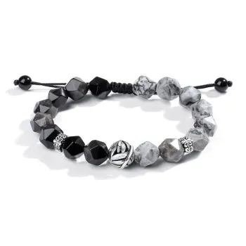 Kevni Natural Obsidian Jade Bracelets Unisex
