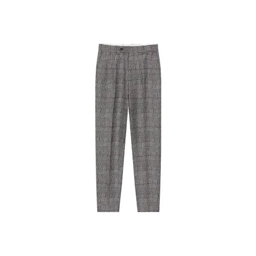 KENZO Wavy Checkered Pattern Trousers
