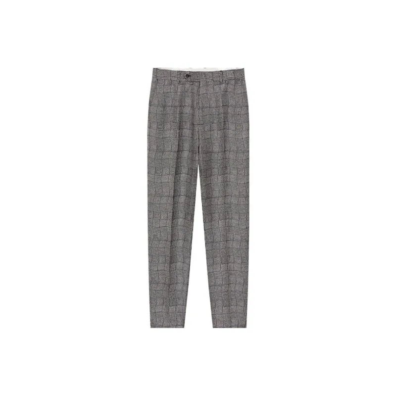 KENZO Wavy Checkered Pattern Trousers-0