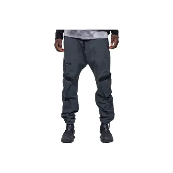 ISO.POETISM SS21 Jogger Casual Pants Unisex Black Gray Color