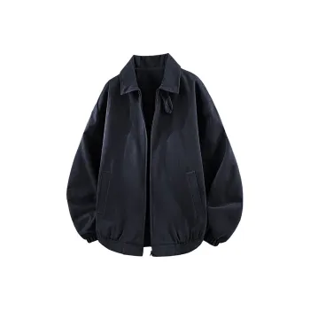 GROW DATE Jackets Coats Unisex Navy Blue