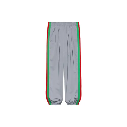 GUCCI Knitted Sweatpants Men Silver