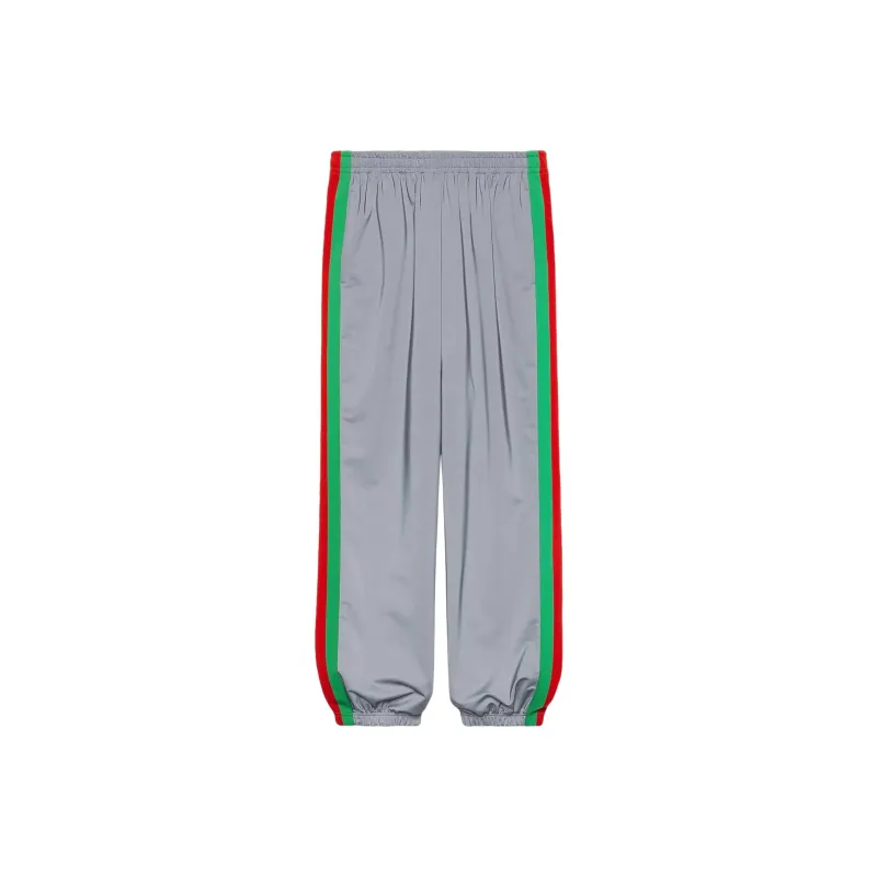 GUCCI Knitted Sweatpants Men Silver-0