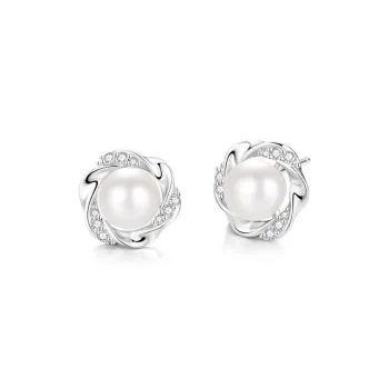 QUIET LOVE S925 Silver Stud Earrings Women's